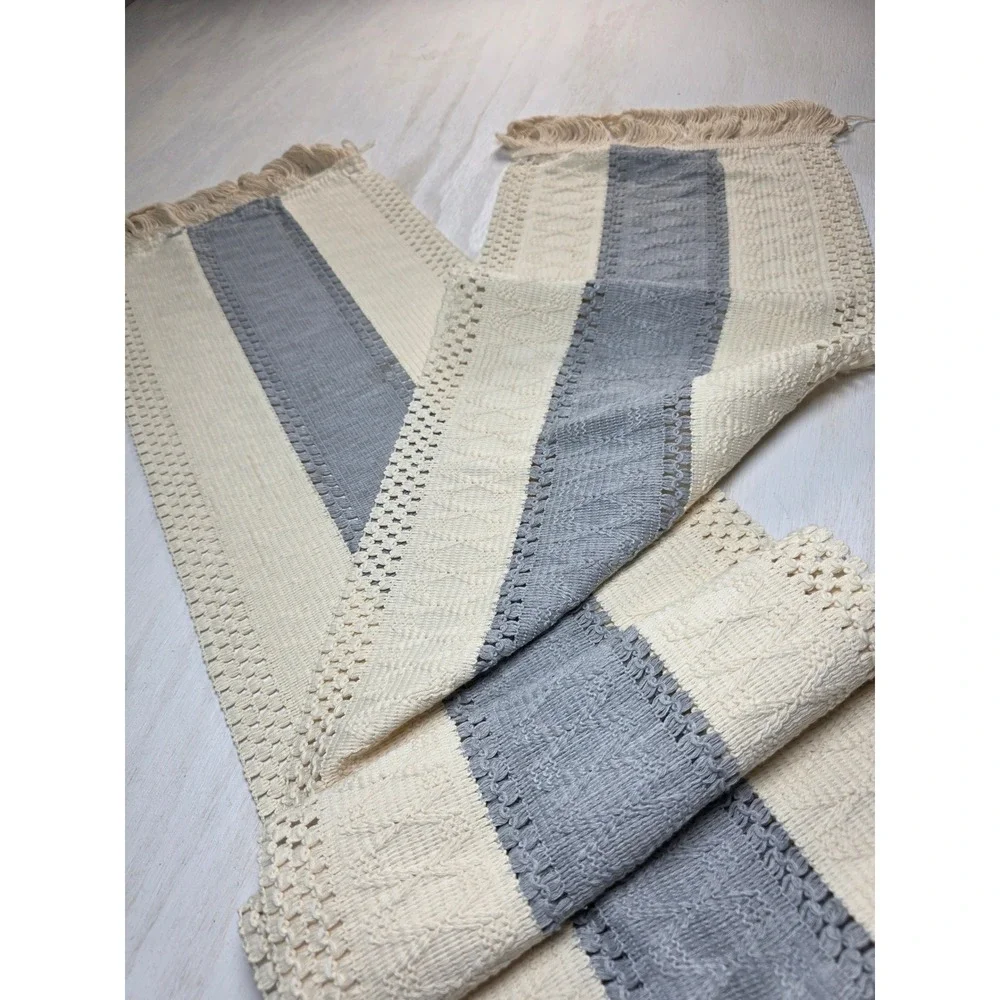 Handwoven Striped Table Runner 108